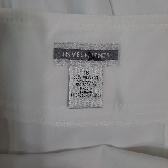 Vintage A-line Plus Size White Skirt - Picture 6 of 6